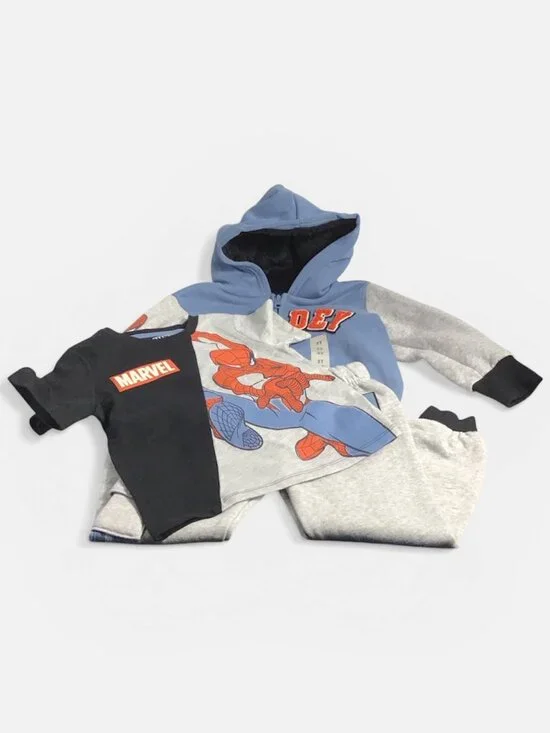Marvel Spider-man Kids 3-piece Full Zip Lounge Set Size 3T - Picture 1 of 10
